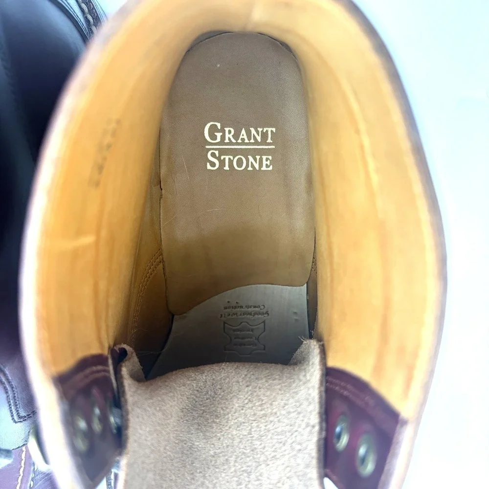 Grant Stone Mens Brass Boot Color 8 CXL Chromexcel Size 10D - Discontinued -